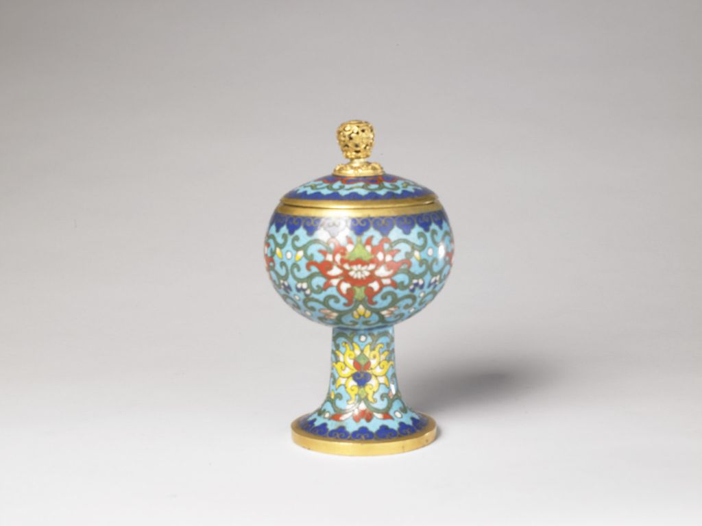 图片[1]-String Enamel Wrapped Lotus Bean Style Box-China Archive